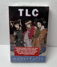 NEW TLC - Waterfalls 1995 Cassette Tape Single 90’s Pop R&B Sealed Hype Sticker picture