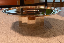 Carlo Scarpa Fruit Cake Stand Vassoio Cleto Munari 1980s Silverplate picture