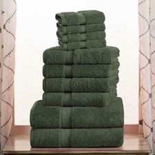 800 GSM Egyptian Cotton Pile Plush Heavyweight Luxury Soft 10-Piece Towel Set picture