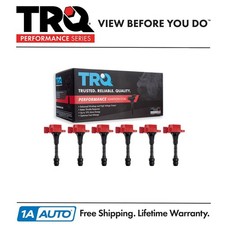 TRQ Performance 6pc Ignition Coil Set for Nissan Infiniti 350Z FX35 G35 G35X M35 picture