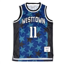 Headgear Classics Mo Bamba #11 Westtown Jersey Mens S Stitched Blue Mesh Stars picture