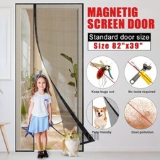 Puerta Magnetica Con Mosquitero 42x82 Cortina De Malla Magnética Para Mosquitos picture