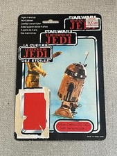 VINTAGE 1983 KENNER STAR WARS RETRUN OF THE JEDI TRI-LOGO R2-D2 CARD 70-79 BACK picture