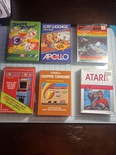 Atari Coleco Game Box & Manual Lot Vintage - 6 Total ET Donkey Kong Demon Attack picture