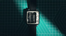 New Titanium NEONWORKS BTF2 NIXIE TUBE WATCH Retro Timer WristUp Brown Straps v. picture