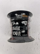 Cerrowire 100 FT 14 Gauge THHN Red Solid Copper Wire New picture