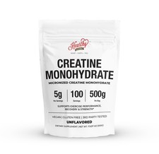 HEARTHY FOODS Creatine Monohydrate Micronized Powder 500G - 100 Servings, 5000mg picture