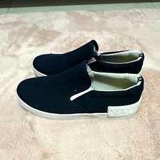 Nautica Men's Black Canvas Slip-On Casual Shoes Lightweight Rubber Sole 5 picture
