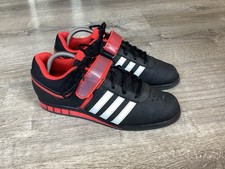Adidas Powerlift 2.0 Weightlifting Mens 9  Black Red Training Sneakers Q33821 picture