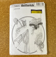 Butterick 3805 Women’s History Hat Sewing Pattern Contemporary Original, 2003 picture