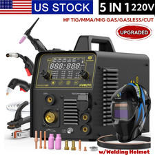 250A 220V Aluminum MIG Welder w/MIG/CUT/TIG/MMA/Spot Welder &Auto Darkening Mask picture