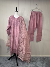 Elegant 3pcs Embroidered Party Wear Dress picture