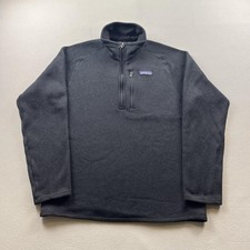 Patagonia Better Sweater Jacket Mens Small Black Fleece Casual 1/4 Zip STY 25527 picture