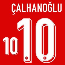 CALHANOGLU #10 Turkey 2026-2027 Home Nameset Heat Transfer Football Patch picture