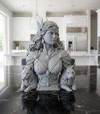 Goddess Freya Bust - Luxury Indoor Statue - Home Office Decor - Gift for Him picture