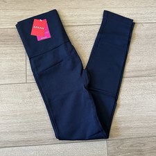 Spanx Booty Boost Leggings Small Blue Smooth Shape Sculpt Yoga Gym Tummy Control picture