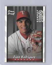 1997 Donruss Studio Silver Press Proof /1500 Ivan Rodriguez #108 HOF picture