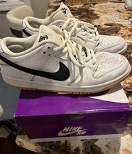 Nike SB Dunk Low Pro White Gum Men’s Size 10.5 CD2563-101 Authentic Used picture