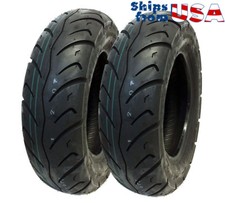 TIRE SET: Front 120/90-10 Rear 130/90-10 Scooter Tire Tread Pattern for Scooters picture