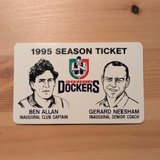 FREMANTLE DOCKERS ORIGINAL INAUGURAL 1st SEASON 1995 Rare Unused picture
