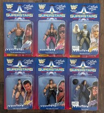 WWF Jakks 1996 Superstars Series 1 set 6 Figures Taker, Hart, HBK  picture