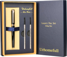 Stunning Luxury Rollerball Pen with 24K Gold Trim,Switzerland Tip with Black Ink picture