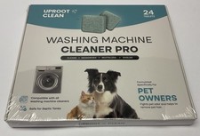 NIB Sealed Uproot Clean Washing Machine Cleaner Pro For Pet Owners 24 Tablets picture