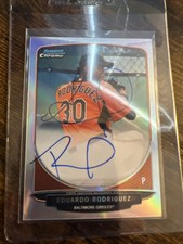 2013 Bowman Chrome  Auto Refractor #BCA-ER Eduardo Rodriguez RC XXX/500 picture