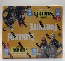 Panini Fortnite Series 1 USA - Sealed Fat Pack Bonus Box-Black Knight Holo? 🇺🇸 picture