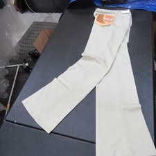 Lee Riders 30x36 Knit Flair Bottom Trousers 100% Poly 1970s New Dead Stock Buff  picture