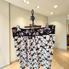 Anthropologie Floreat Ocean Mist Silk Skirt Womens 2 Dot Sequin Embroidered picture