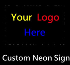 New Custom Neon Sign Real Glass Bar Decor Light Lamp Garage Man Cave Decor picture