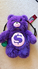 Sprayground Limited Edition Purple Faux Fur Bear Backpack Small picture