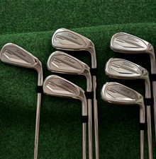 Titleist T 350 Irons 5-Pw,Aw Rt Hand Steel Reg Flex Headcovers included picture