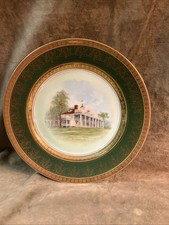 1920s Thomas porcelain Bavaria Tatler Mark Mount Vernon George Washington home picture