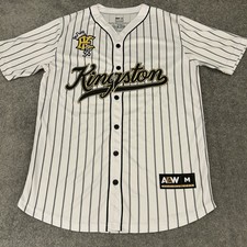 AEW Eddie Kingston Jersey Mens Medium White Baseball Style All Elite Wrestling picture