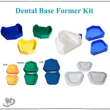6 Pcs Dental Base Former Kit Dental Lab Model Base Set Plaster Mold Base S, M, L picture