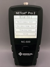 Greenlee Communications Textron Tempo NC-500 NETcat Pro 2 Tested Working picture