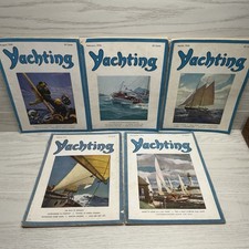 Vintage Yachting Magazine Lot 5 Issues 1949 1950 1952 Sailing Boat Nautical picture