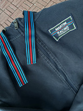 Porsche Martini Racing Men’s M Black Cotton Full Zip Sweatshirt Jacket Pockets picture