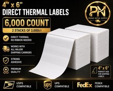 6000ct 4 X 6 Direct Thermal Fanfold Labels picture
