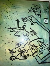 Roberto MATTA, mixed media, original. picture
