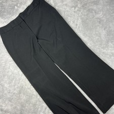 NWT Worthington Modern Fit Black Dress Pants 16 Wide Leg High Rise Flat Front picture