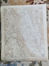 Antique USGS Mount Whitney California Topographic Map 1907 / 1939 Reprint Cloth picture