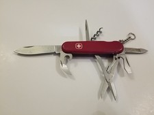 Wenger Red Traveler Swiss Army Knife Corkscrew Opener Scissors Screwdrivers  Awl picture