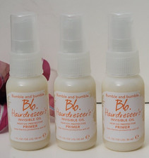3 pk Bumble and Bumble Hairdresser's Invisible OIL PRIMER 1 fl oz TRAVEL SIZE picture