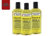 [HOLLYWOOD BEAUTY] Vitamin E Premium Oil Prevents Dryness 8 fl. oz. (Pack of 3) picture