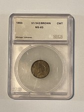 1864 CWT SEGS MS 63 picture