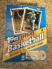 Topps 1992-93 NBA Basketball Series 2 Sealed Box 36 CT Gold Card Shaq RC Jordan picture