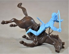 Marx Civil War Union Falling Horse Rider Light Blue picture